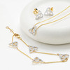 14kt Gold Lab Diamond Trinity Bracelet