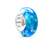 Sterling Silver Aqua Bubble Bead