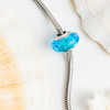 Sterling Silver Aqua Bubble Bead
