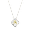 Sterling Silver Clover Trinity MOP necklace