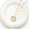 14K Gold Lab Diamond Wave Mini Necklace