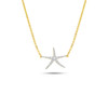 14K Gold Lab Diamond Mini Starifsh Necklace