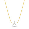 14K Gold Lab Diamond Mini Starifsh Necklace