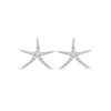 14K Gold Lab Diamond Mini Starifsh Stud Earrings