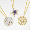 14K Gold Lab Diamond Sand Dollar Bold Necklace