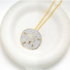 14K Gold Lab Diamond Sand Dollar Bold Necklace