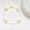 14K Gold Lab Diamond Mini Wave Bracelet