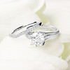 14kt White Gold Lab-Grown Diamond Celtic Engagement Ring