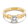 14kt Yellow Gold Lab Grown Diamond Love Knot Engagement Ring