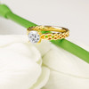 14kt Yellow Gold Lab Grown Diamond Love Knot Engagement Ring