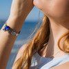 Sterling Silver Sapphire Starfish Dangle Charm