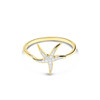 14kt Gold Lab Diamond Star Fish Ring