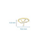 14kt Gold Lab Diamond Star Fish Ring