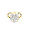 14kt Gold Lab Diamond Sand Dollar Ring