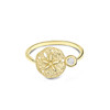 14kt Gold Lab-Diamond Sand Dollar Ring