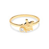14kt Gold Lab Diamond Turtle Ring