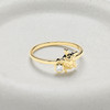 14kt Gold Lab Diamond Turtle Ring