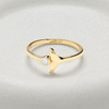 14kt Gold Lab Diamond Whale Tail Ring