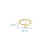 14kt Gold Lab Diamond Whale Tail Ring