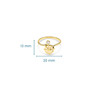 14kt Gold Lab Diamond Compass Ring