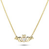 14kt Gold Lab Diamond Claddagh