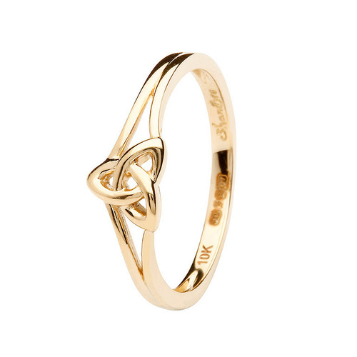 14kt Gold Vermeil Trinity Knot Ring