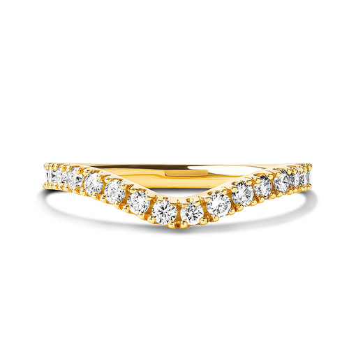 14kt Yellow Gold Lab Diamond Round Halo Celtic Wedding Ring