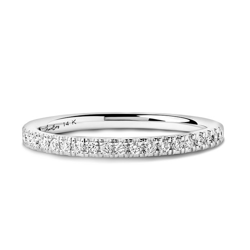 14kt White Gold Lab-Grown Diamond Celtic Wedding Ring