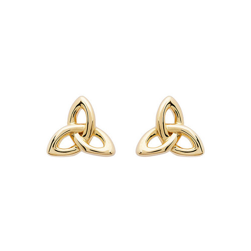 14KT Gold Vermeil Stud Trinity Knot Earrings