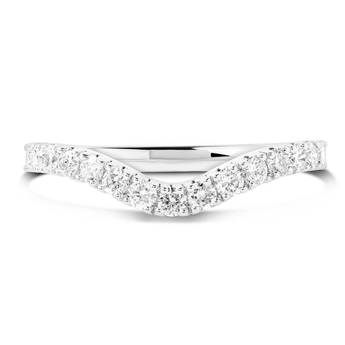 14kt White Gold Lab-Grown Diamond Round Halo Celtic Wedding Ring