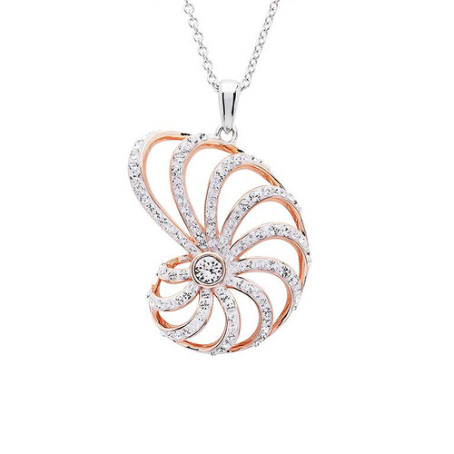Nautilus Shell Pendant in Sterling Silver