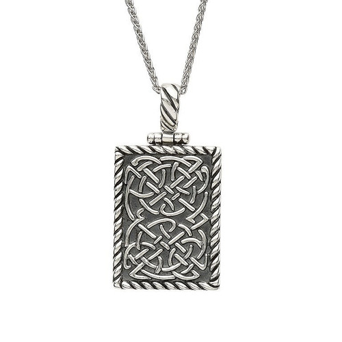Sterling Silver Celtic Ingot Style Pendant