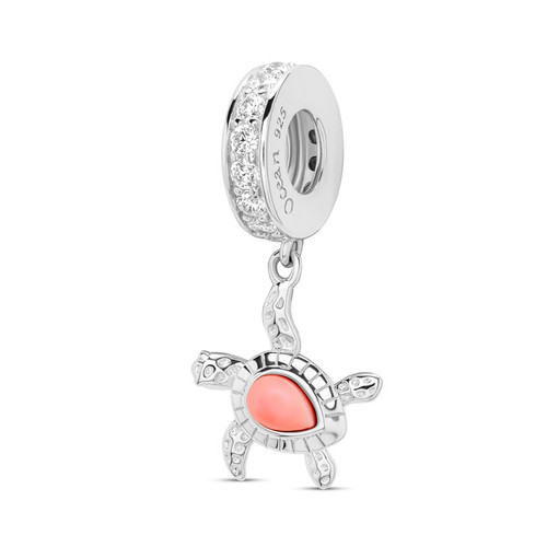 Sterling Silver Turtle Shell Bead
