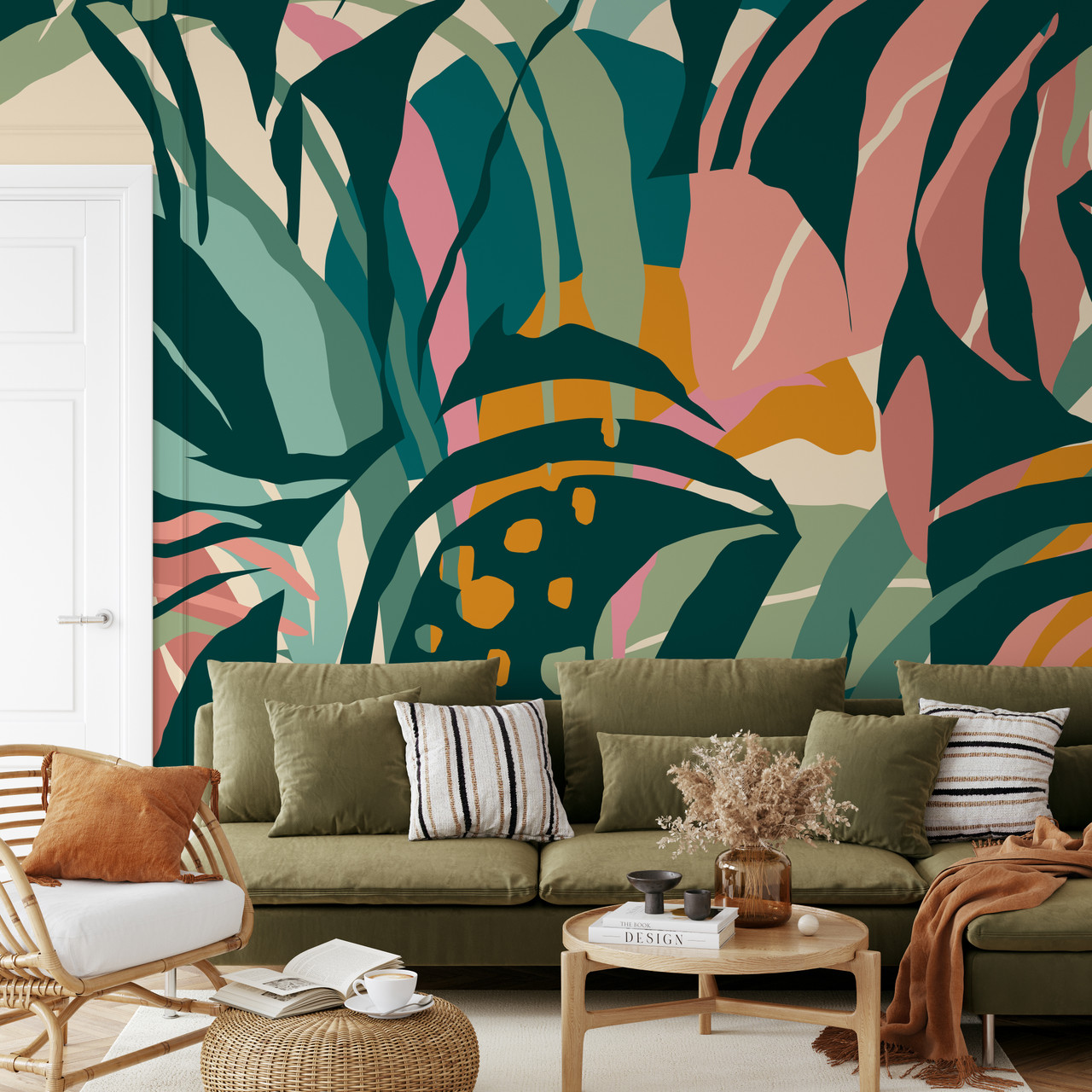 Botanical Palms Mural Feature Wallpaper - Bonnie & Bold Wallpaper