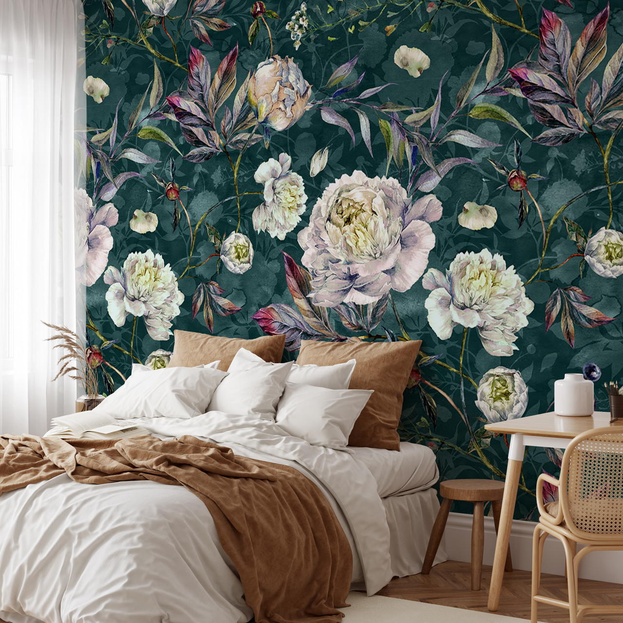 Buy All Decorative Wall Paper Floral Wallpaper Wall Sticker for Home Décor  Living Room Bedroom Hall Kids Room Play RoomSelf Adhesive VinylWater  Proof 002 CODE774 325 x 40 cm Online at Low