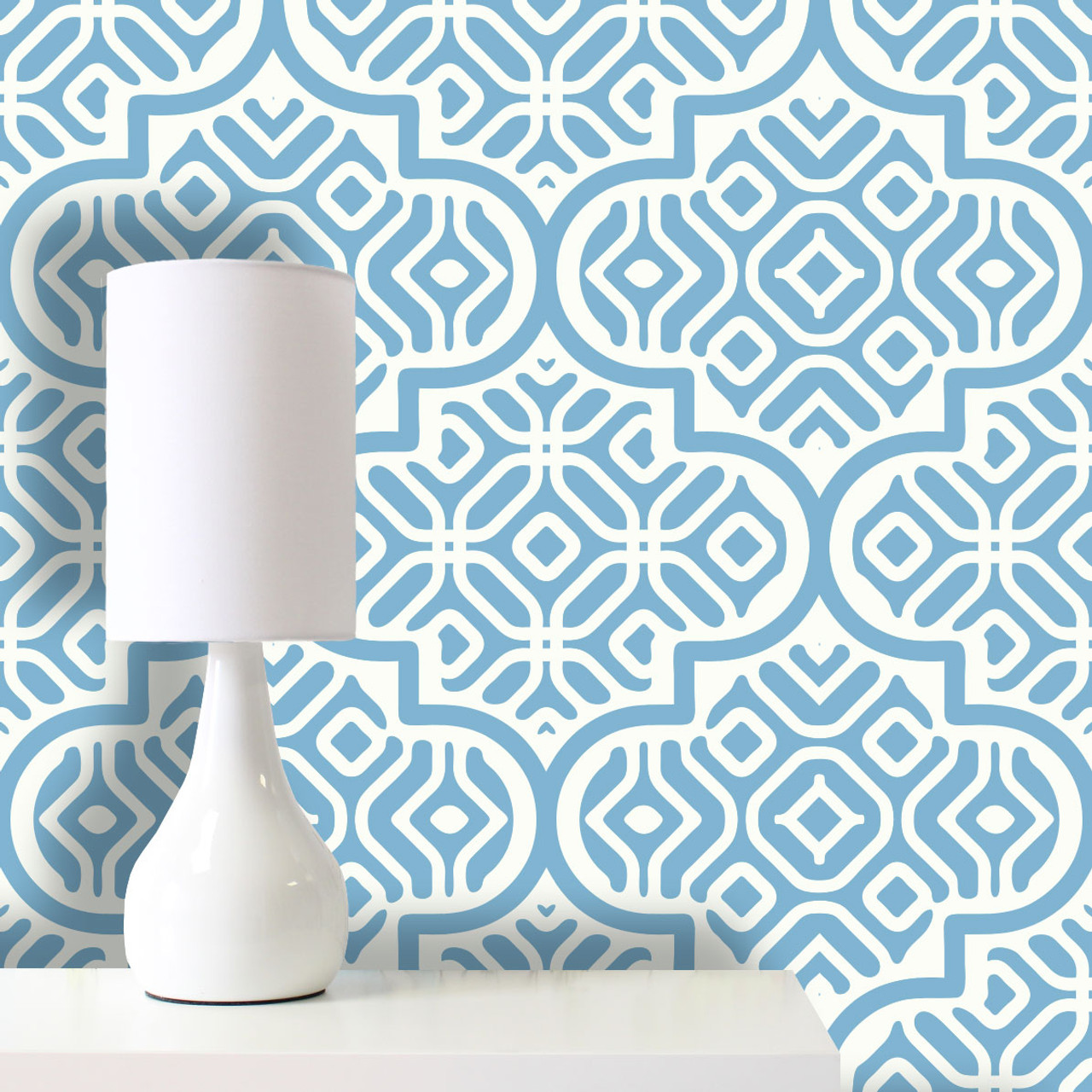 Superior Decor Moroccan Pattern Wallpaper Midnight Blue 57 sq ft   Amazonin Home Improvement