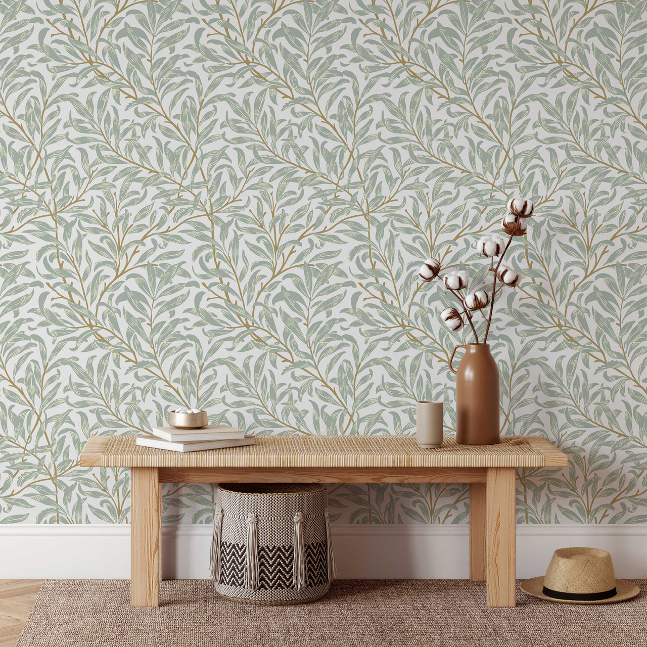 Willow Bough 315 Feature Wallpaper  Bonnie  Bold Wallpaper