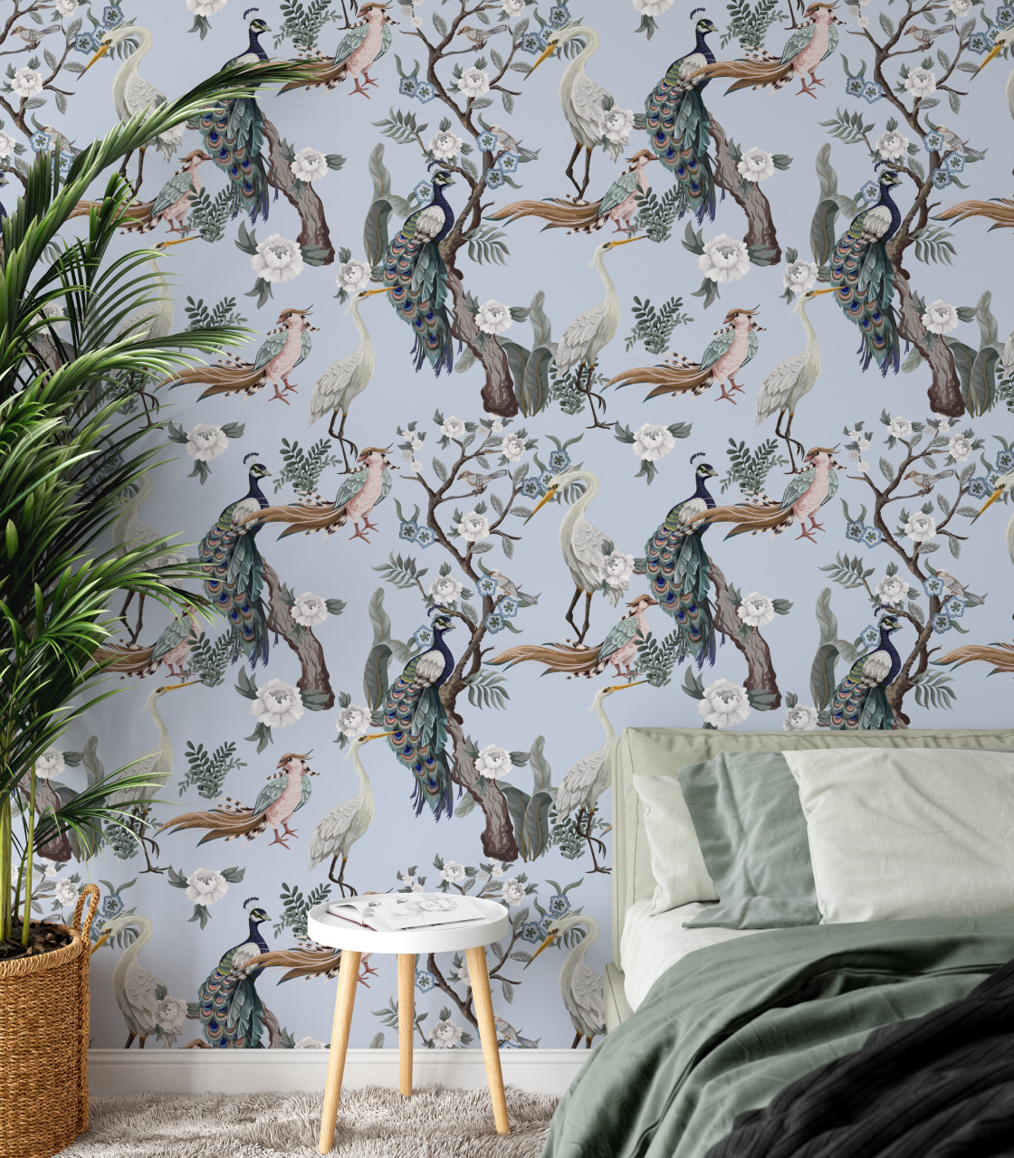 Forest with Monkey and Lemur Wallpaper Mural  Wallmur