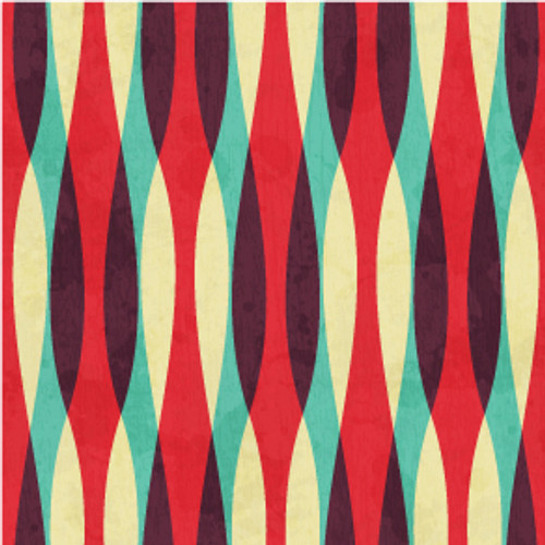 Retro waves vinyl, upcycling vinyl patterned vinyl