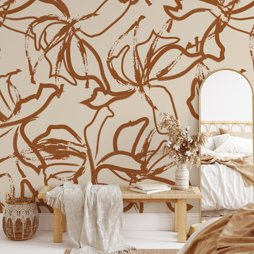 This modern mural will bring a contemporary feel to you living space in an earthy colour palette. Colours can easily be adjusted to suit your colour scheme so please get in touch if you'd like us to adjust it for you.