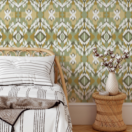 abstract ikat pattern wallpaper, wallpaper rolls, abstract modern wallpaper