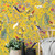 Birds on Branches on Yellow Feature Wallpaper,  yellow wallpaper