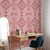 Pink Ikat wallpaper, abstract wallpaper, pink boho tribal wallpaper