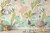 abstract pastel mural, large scale floral mural, floral mural, mural wall printer, large floral wallpaper, commercial wallpaper, peel and stick wallpaper, large flower wallpaper, large scale flower wallpaper, green flower wallpaper, revestimiento interior