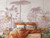 Palm of the Ucayali Amazon wallpaper mural, etched palm mural feature wallpaper