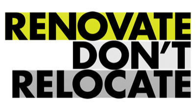 Renovate don't relocate logo