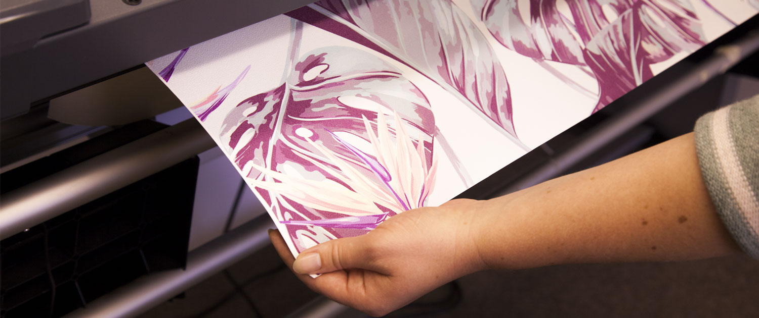 Wallpaper being printed