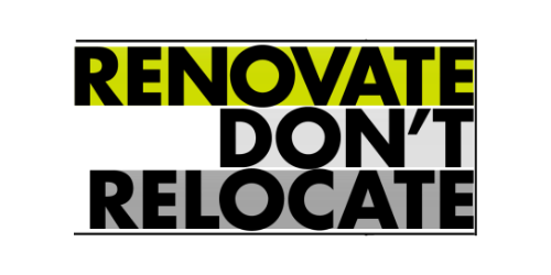 Renovate Don't Relocate logo