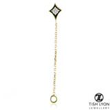 TL - 18K Threadless Star Gem Chain Attachment TL - 18K Threadless Star Gem Chain Attachment