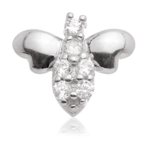 TL - 14ct Internal Gold Bee with Gem Body Attachment